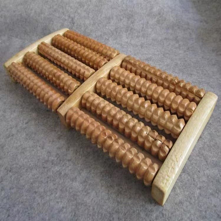 Massageador Pés De Madeira Terapia Relaxante Anti-stress