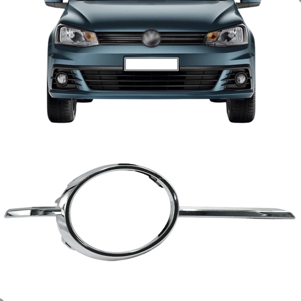 Moldura Farol Milha Gol Voyage G7 2016 2017 2018 2019 Aro Cromado
