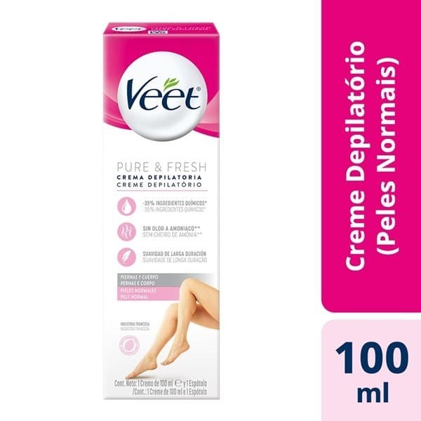 Veet Creme Depilatório Veet Pure & Fresh Pele Normal 100ml