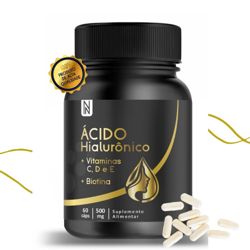 Ácidos Hialurônicos NATURALY com Biotina 60 cápsulas