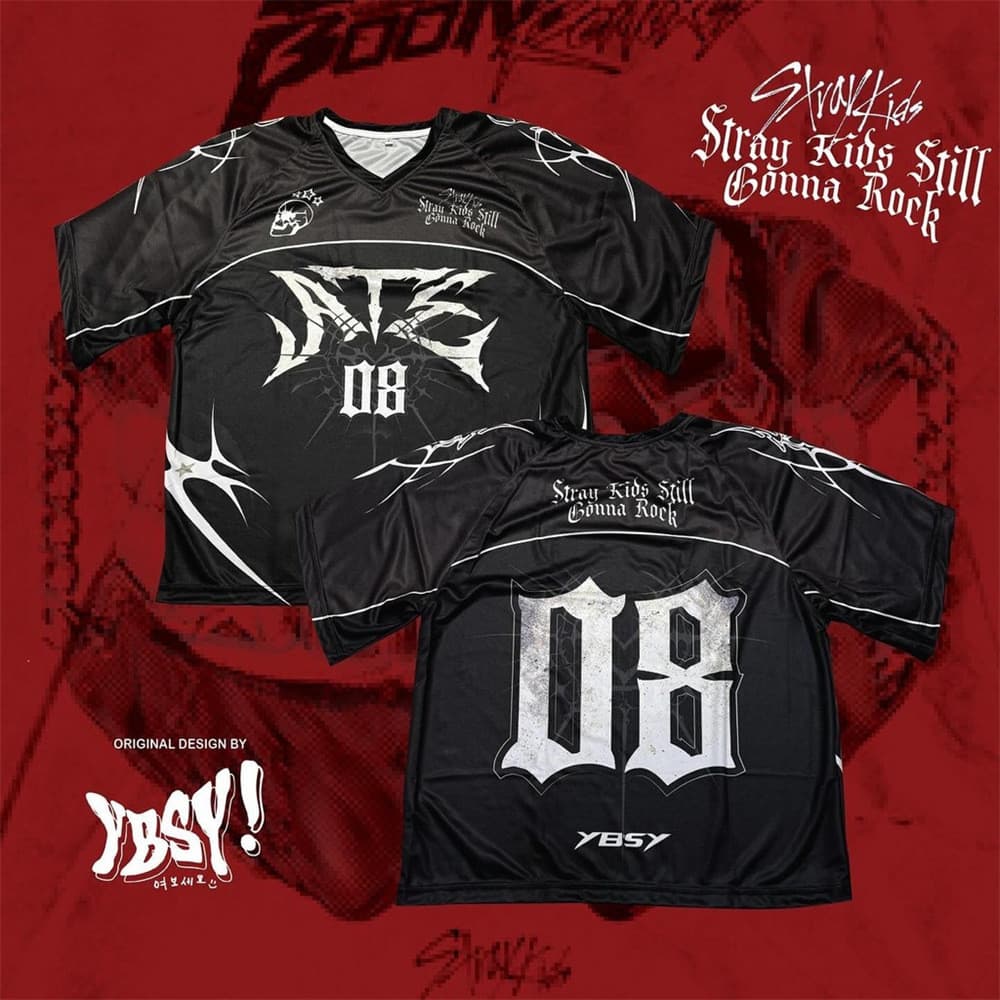 Stray Kids blusa ATE Rock novo design Impressão Completa Por Sublimação Tamanho Grande