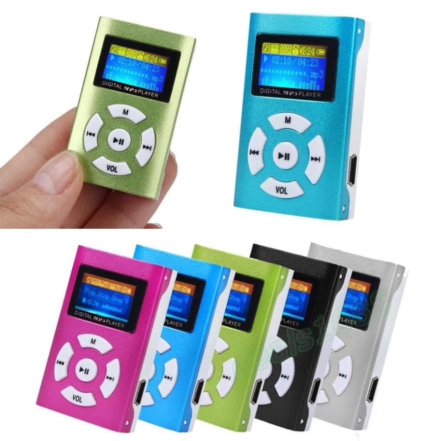 Mini MP3 Music Player USB Hifi LCD Suporte Micro SD 32GB/Cartão TF De Exportação Recarregável