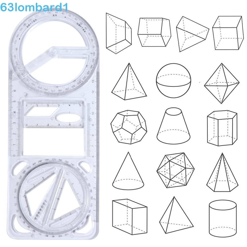 Régua Geométrica LOMBARD1 , Reta 360 ° De Desenho Móvel , Modelo De Medição