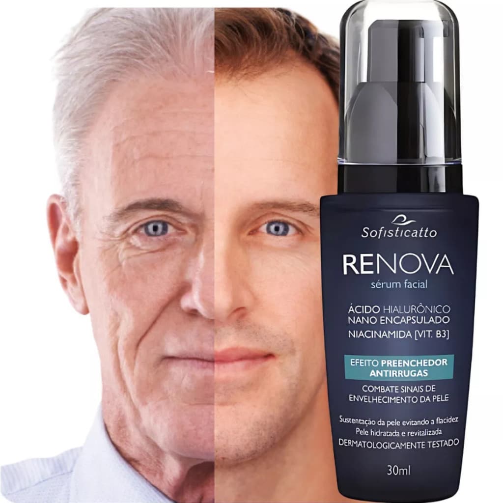 O MELHOR Serúm anti rugas Masculino ou feminino ácido hialurônico Niacinamida Sofisticatto