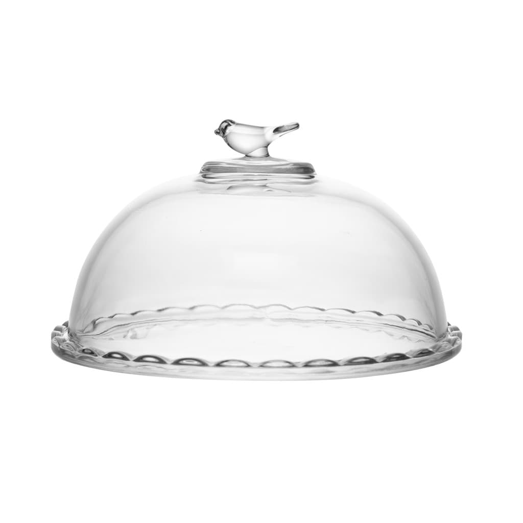 Queijeira Bird 20cm com Tampa Cristal Ecológico - Wolff