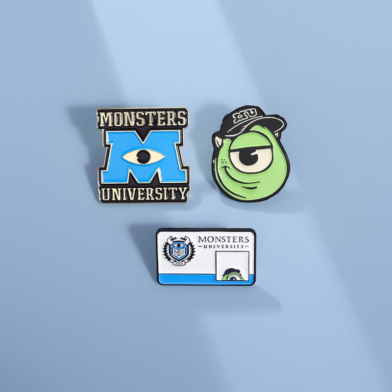 Engraçado Monstros Universidade Esmalte Pins Broches Anime Bonitinho Olhos De Monstro Broche Crachás Lapela Pin Jóias Presentes Para Amigos