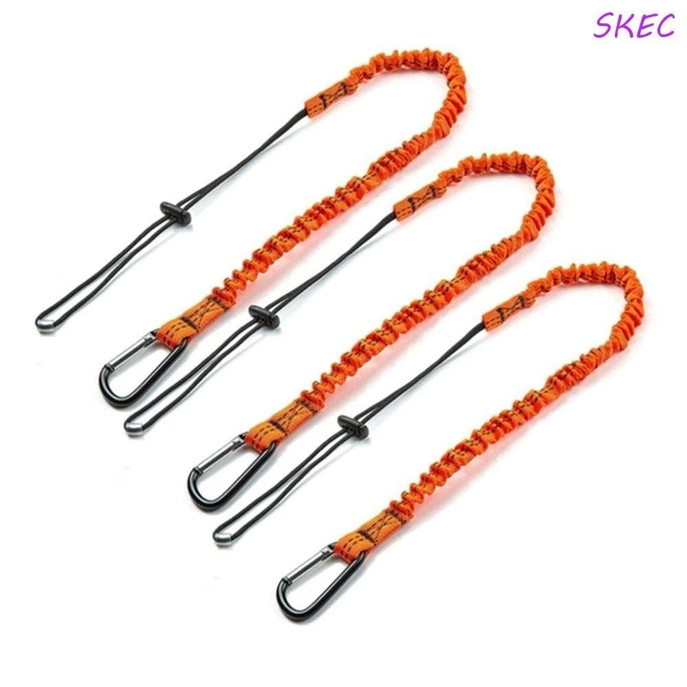 Corda De Segurança Para Ferramenta SKEC , Com Gancho Mosquetão , Elástica Anti-Queda , Cordão De Trabalho Aéreo