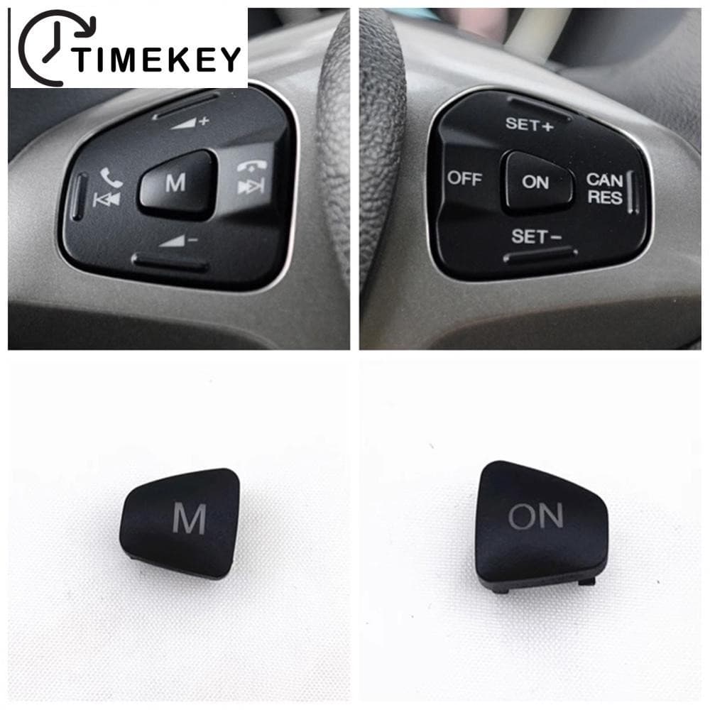 Botão De Volume De Áudio Do Volante Carro Controle DeCruzeiro M ON Para Ford Escort Fiesta MK7 MK8 ST Ecosport 2013-2018