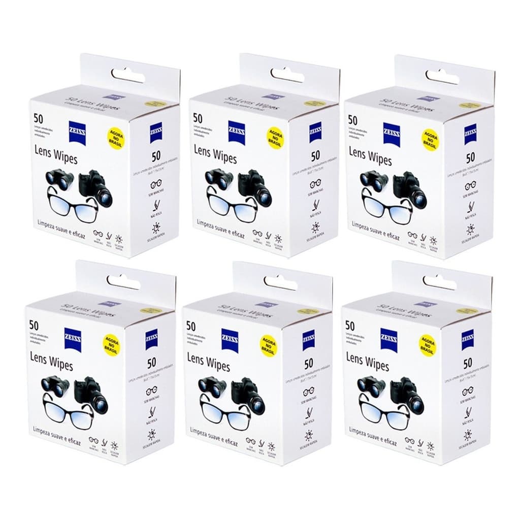 Kit Lens Wipes Zeiss C/ 300 Lenços Umedecidos PROMO