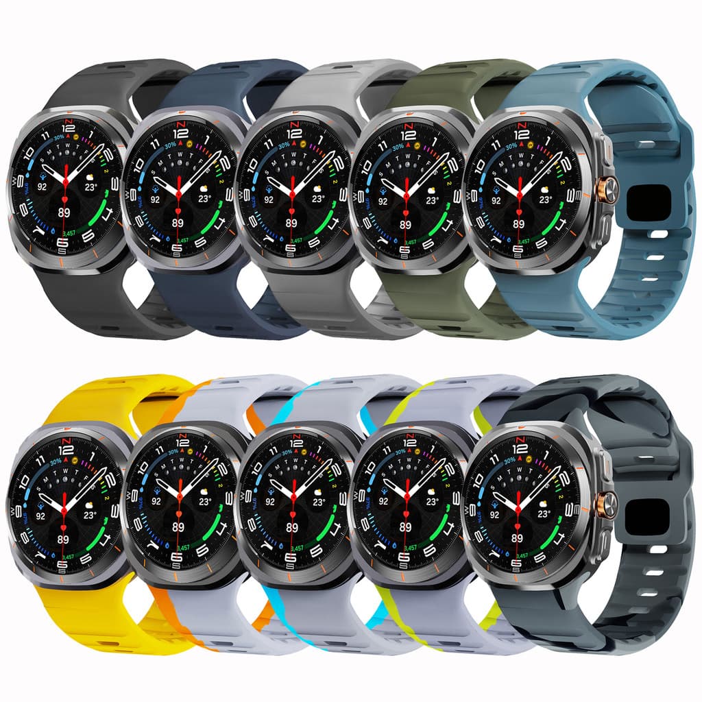 Pulseira de Silicone para Samsung Galaxy Watch 7 Ultra 47mm