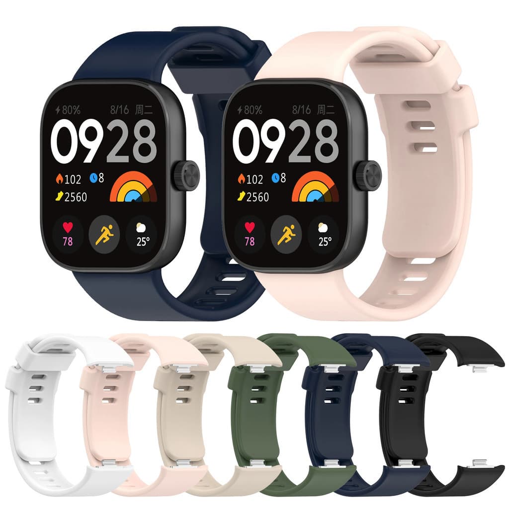 Pulseira de Silicone para Para Xiaomi Band 9 Pro / 8 Pro , Redmi Watch 4 / 5 / 6