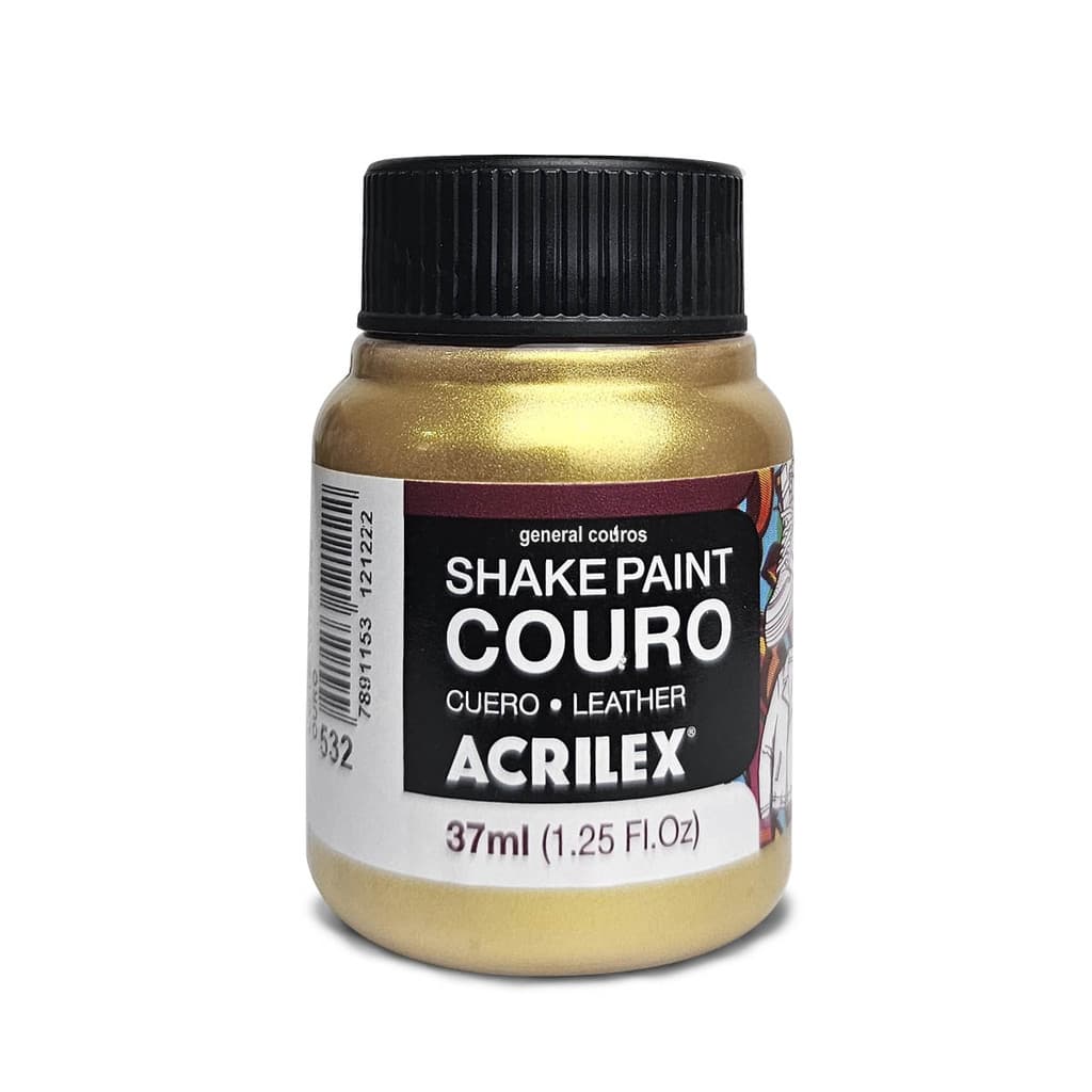 tinta para couro ouro shake paint sapatos e jaquetas