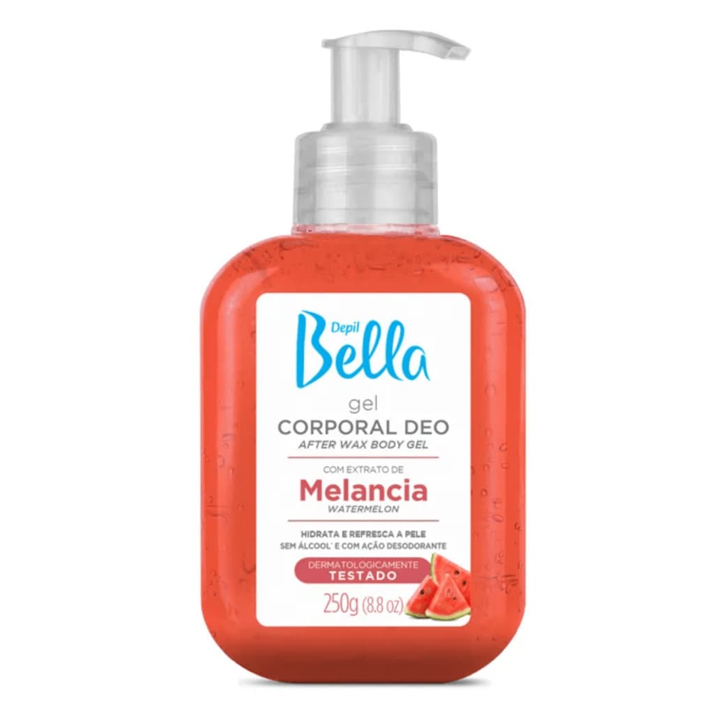 Gel Corporal Pos Depilacao Melancia Depil Bella 250g - Refrescante