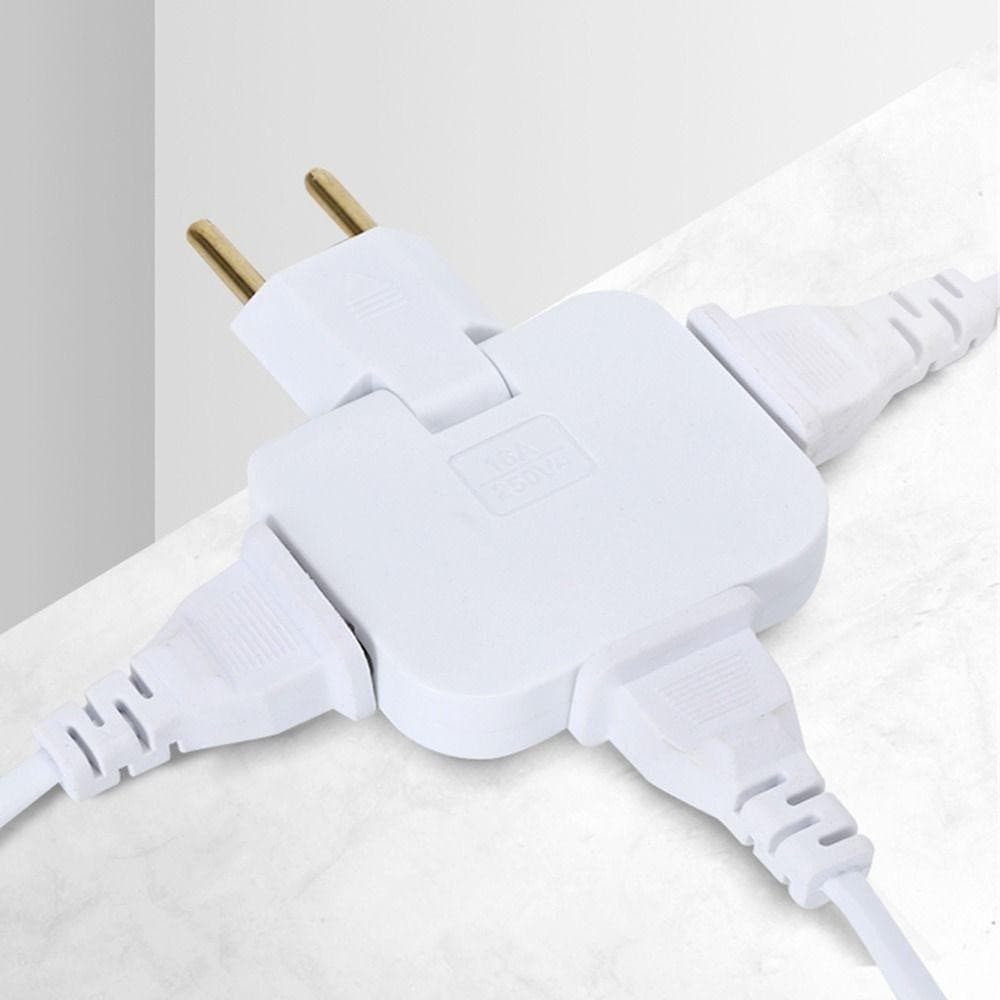 Pino Adaptador Tomada Dobravel Articulado Flex 3 Saída 16A