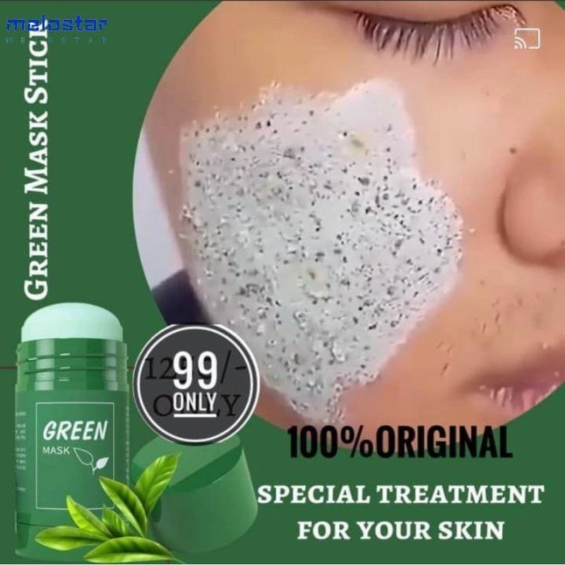 Máscara De Chá Verde Remover Cravos Anti-Acne Hidratante Beleza Pele Facial Clean Face Clareador Mask Stick Oil Moisturizer Hydrating