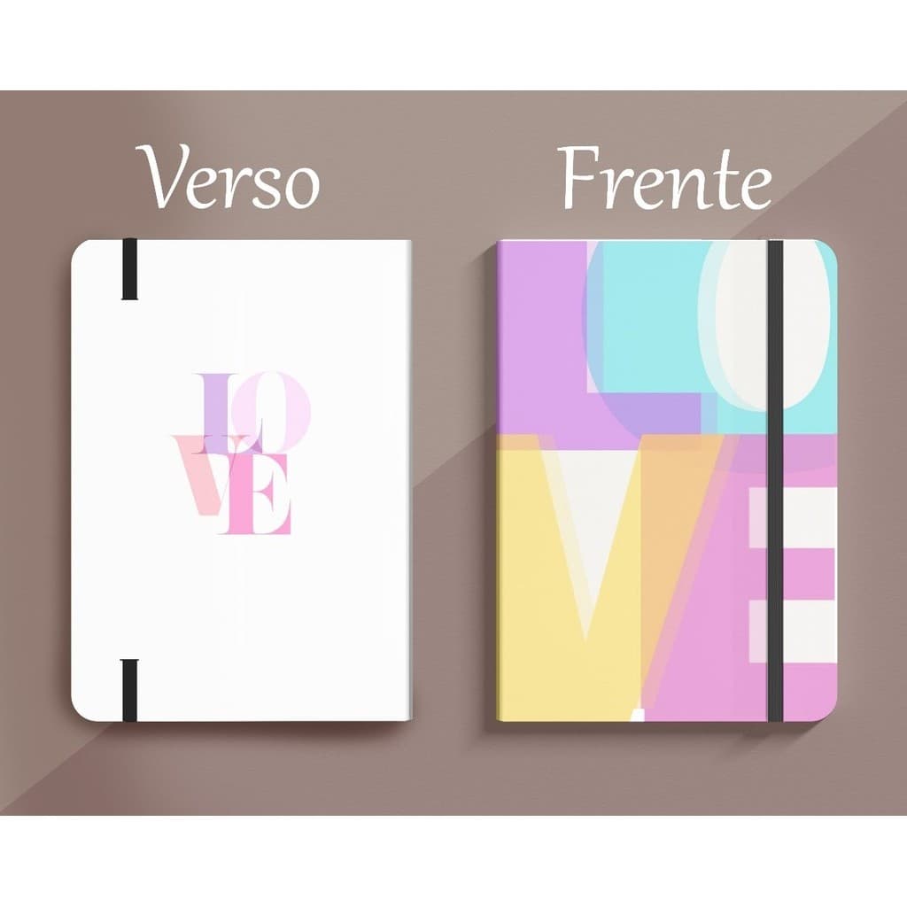 Promoção Caderneta tipo Moleskine 21x14 COLEÇÃO SENTIMENTOS