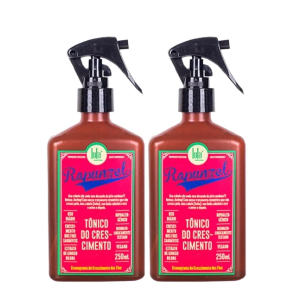 Kit Contém 2 Tônico Capilar Rapunzel Lola Cosmetics 250ml