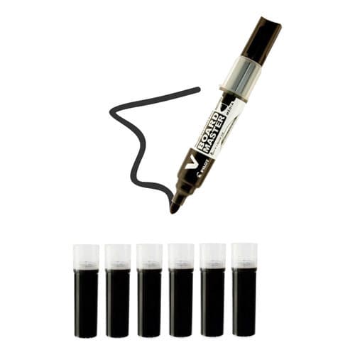 Pincel P/ Quadro Branco Recarregável Wbma + 6 Recargas 