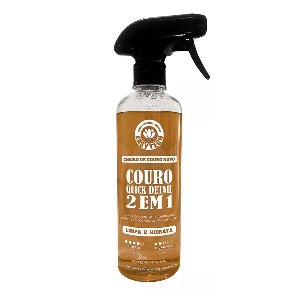 Limpador E Hidratante De Couro Quick Detail 2 Em 1 Easytech