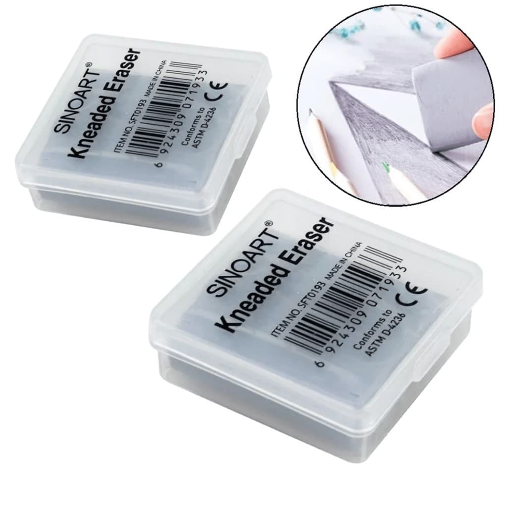 2 Borracha Artística Maleável Limpa Tipo Profissional de Desenhos