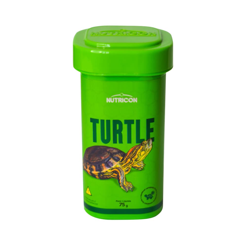 Turtle Ração Extrusada Répteis Tartarugas Pote 75 G 75 G