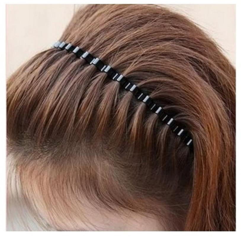 Tiara Masculina Ondulada de Metal Preta Unissex esporte futebol um pacote tiara metal