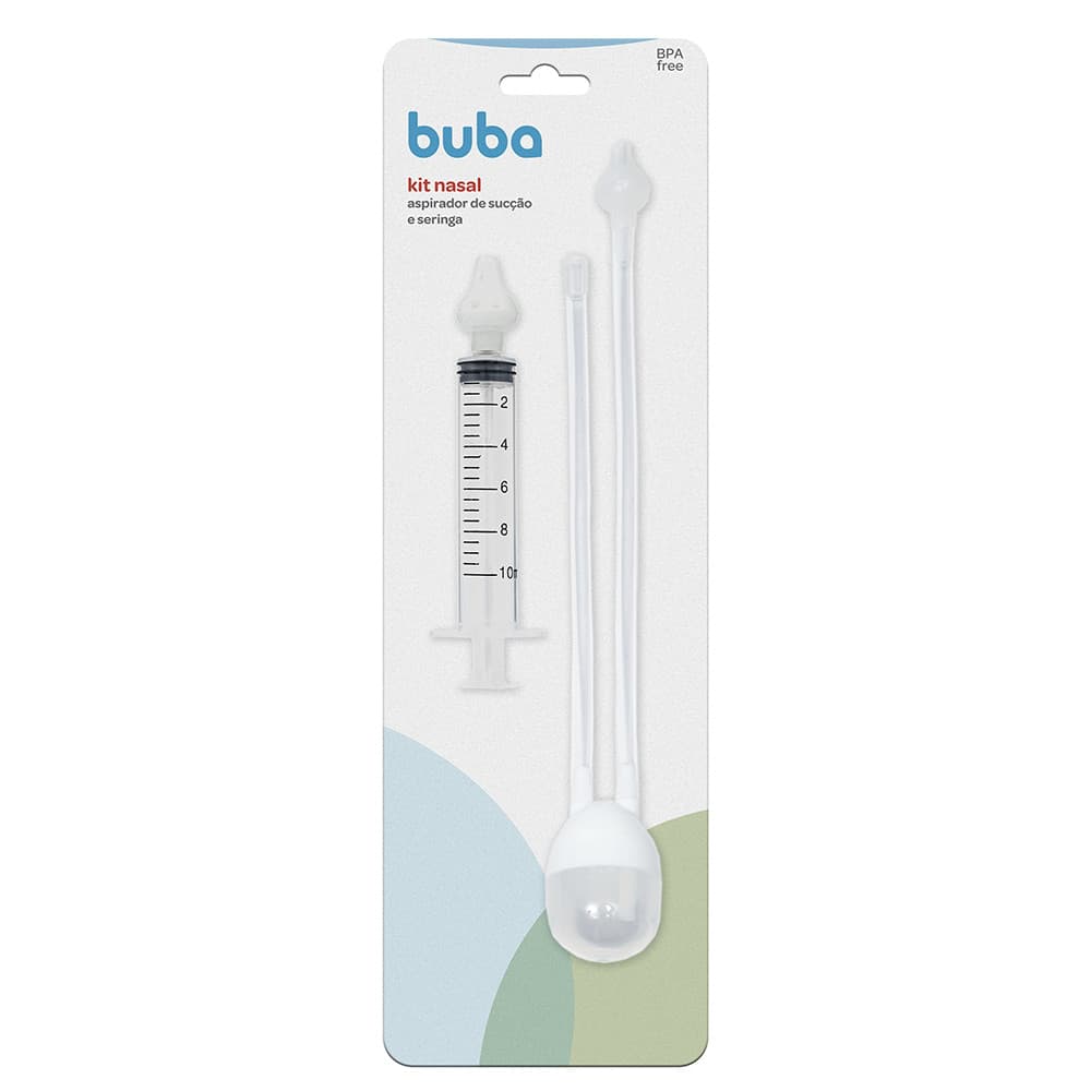 Kit Aspirador Nasal Bebe Seringa Lavagem Nasal Infantil Bebê Buba seringa nasal