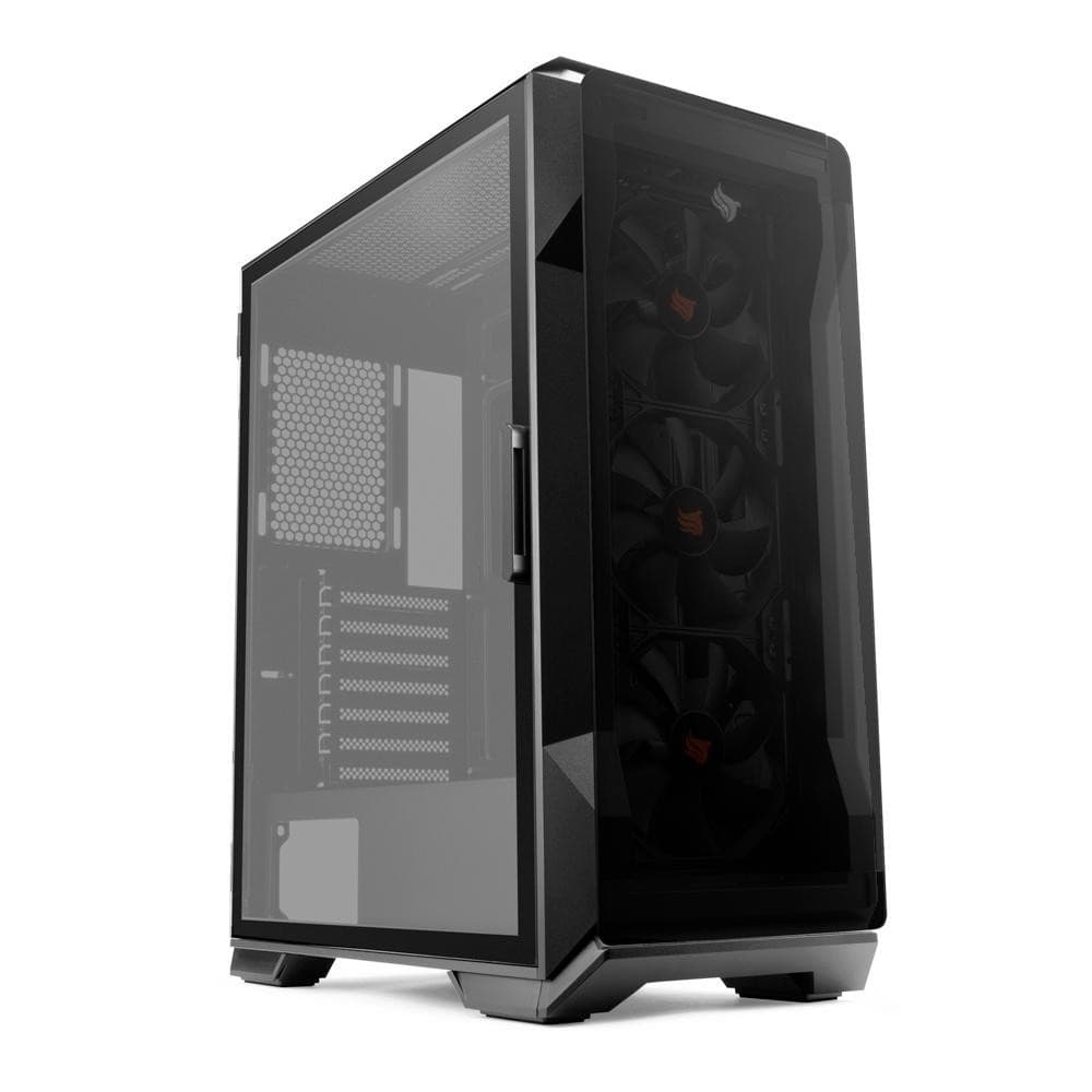 Gabinete Gamer Pichau Pouter 3 Lateral De Vidro Preto, PG-P03-BK