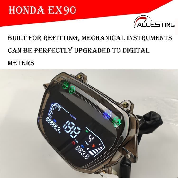 Velocímetro digital LED Dayang 100 Conjunto De Instrumentos Eletrônicos De Motocicleta Com Velocidade Para Honda EX90