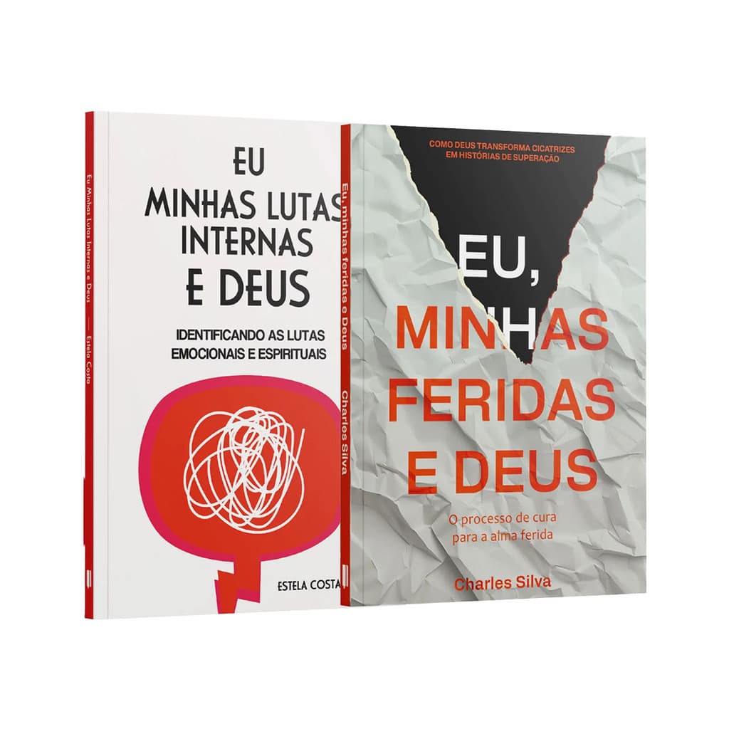 Kit 2 Livros - Eu, minhas superações e Deus | Eu, Minhas Lutas Internas e Deus + Eu, minhas feridas e Deus