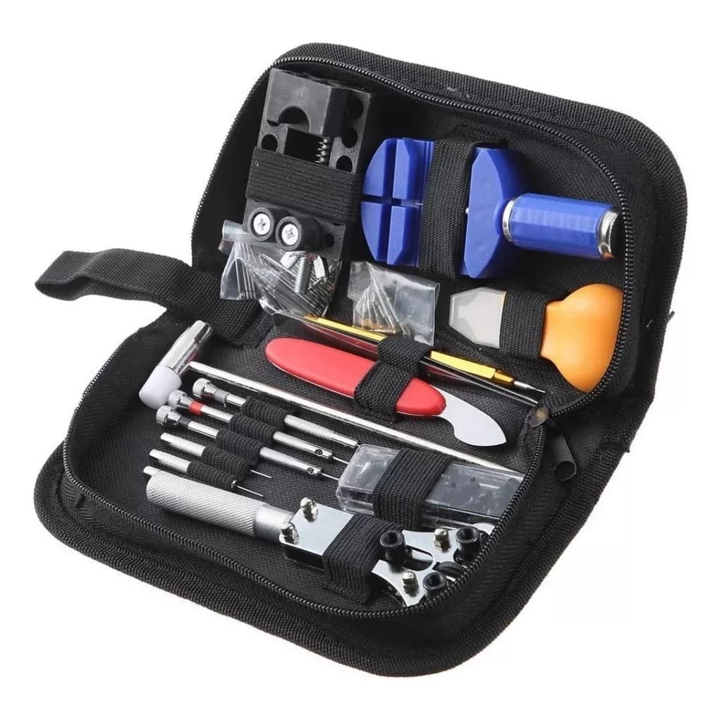 Kit De Ferramentas De Reparo De Relógio Com 151 Peças Aço