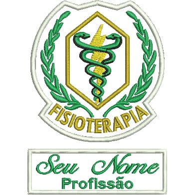 Patch Termocolante Fisioterapia - Kit Nome + Logotipo
