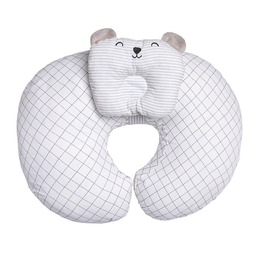 Almofada De Amamentação Papi Friends Com Travesseiro Ursinho