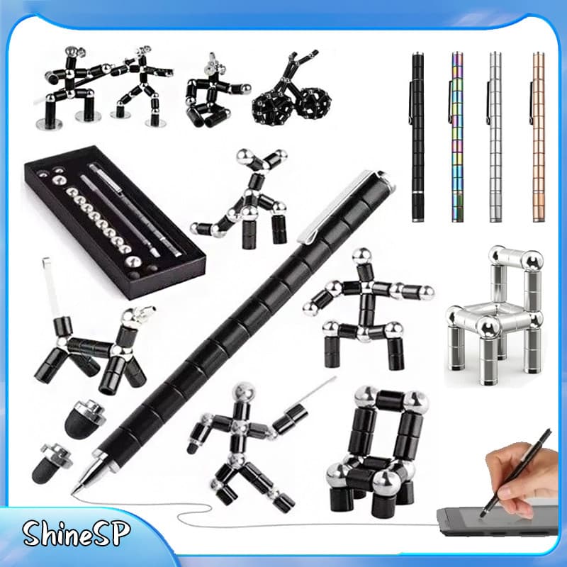 Caneta Magnética Deformável Multifuncional Caneta Fidget  Alta qualidade
