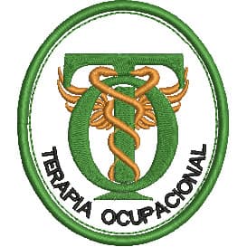 Patch Termocolante Terapia Ocupacional, bordado para jaleco
