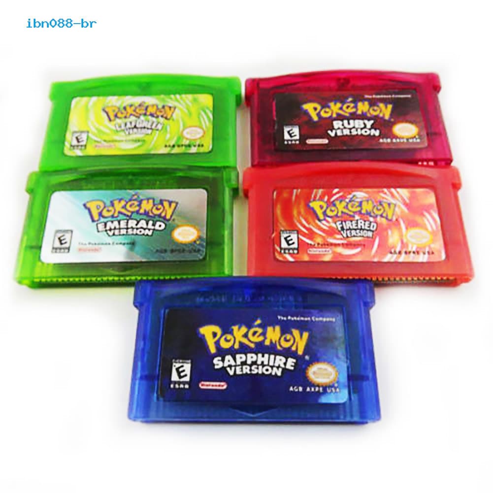 IBC-Sapphire/Emerald/Red/Leaf Green/Ruby Pokemon Cartucho De Cartas De Jogo Para GBA