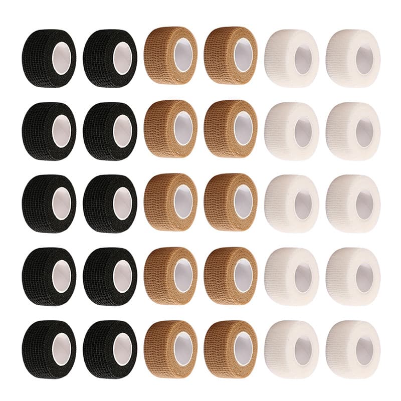 10 Rolos De Bandagens Elásticas Autoadesivas De 0.98 Polegadas x 78.74 , Tecido Não , Cores Sólidas Para Lesões Esportiv