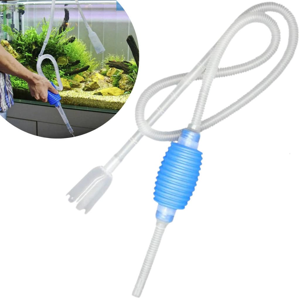 Sifão Aspirador Para Limpeza De Aquário e Lago Bomba De Sucção Manual Sifonador Aquatank AT-323