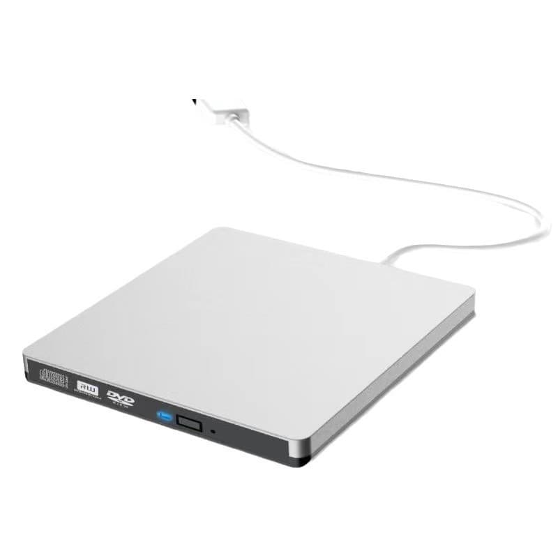 Gravador e Leitor de DVD Externo USB 3.0 Slim - Compatível com CD/DVD para Windows e MacBook | gravador dvd externo