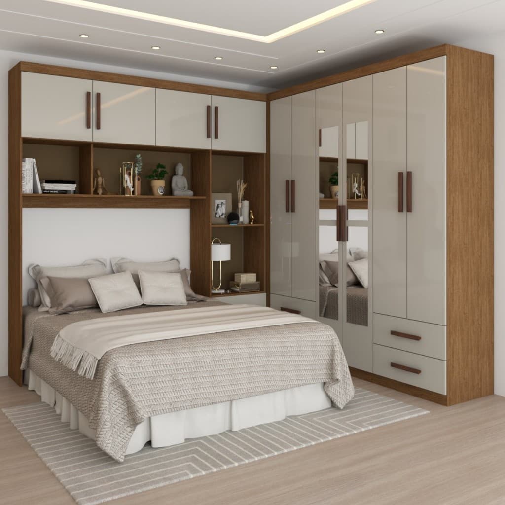 Guarda-Roupa Casal Paradise 10 Portas 6 Gavetas com Espelho