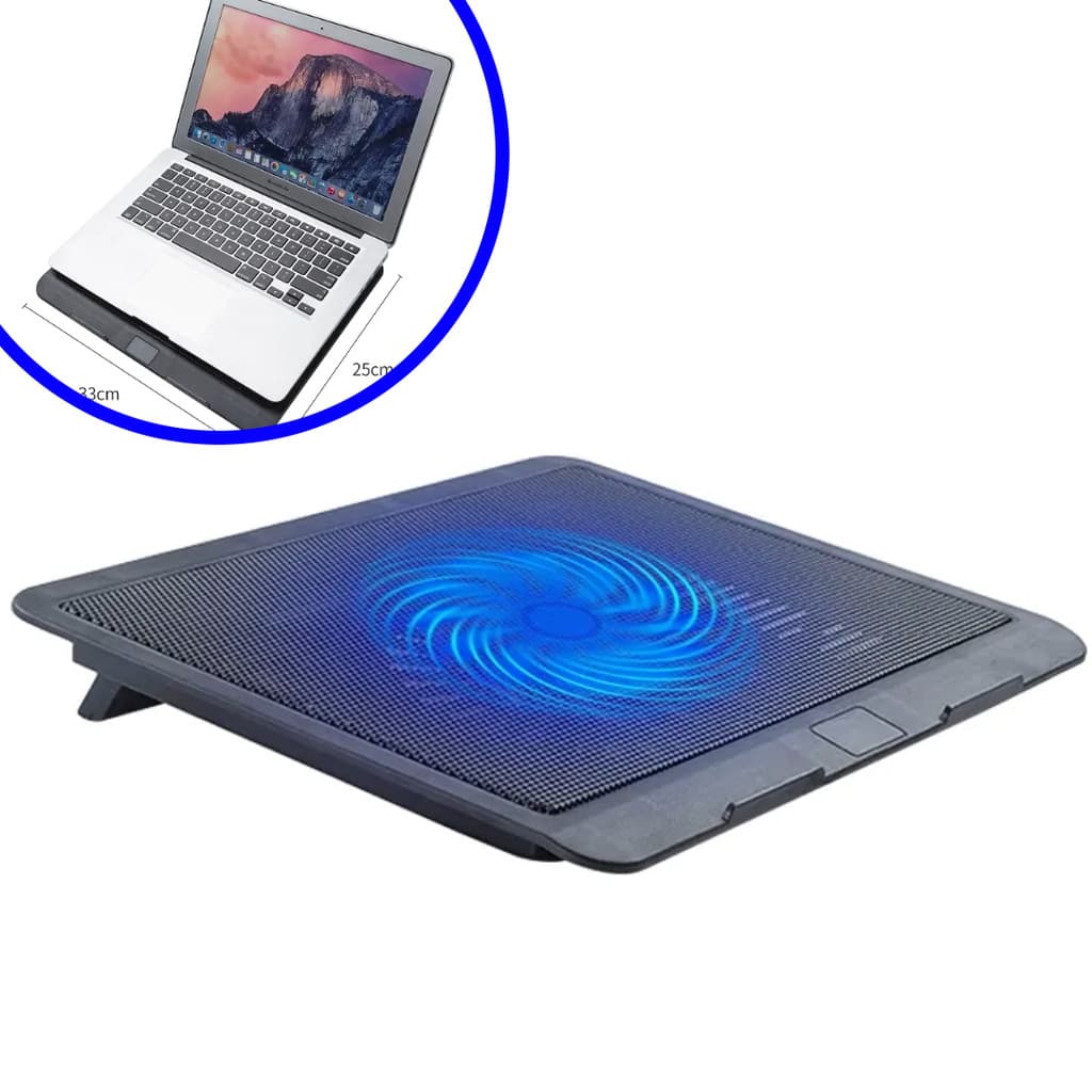 Suporte Notebook Cooler Gamer com 1 Ventoinha Silencioso