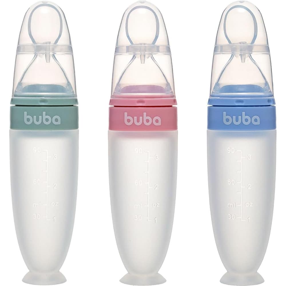 COLHER DOSADORA EM SILICONE COM VENTOSA BUBA