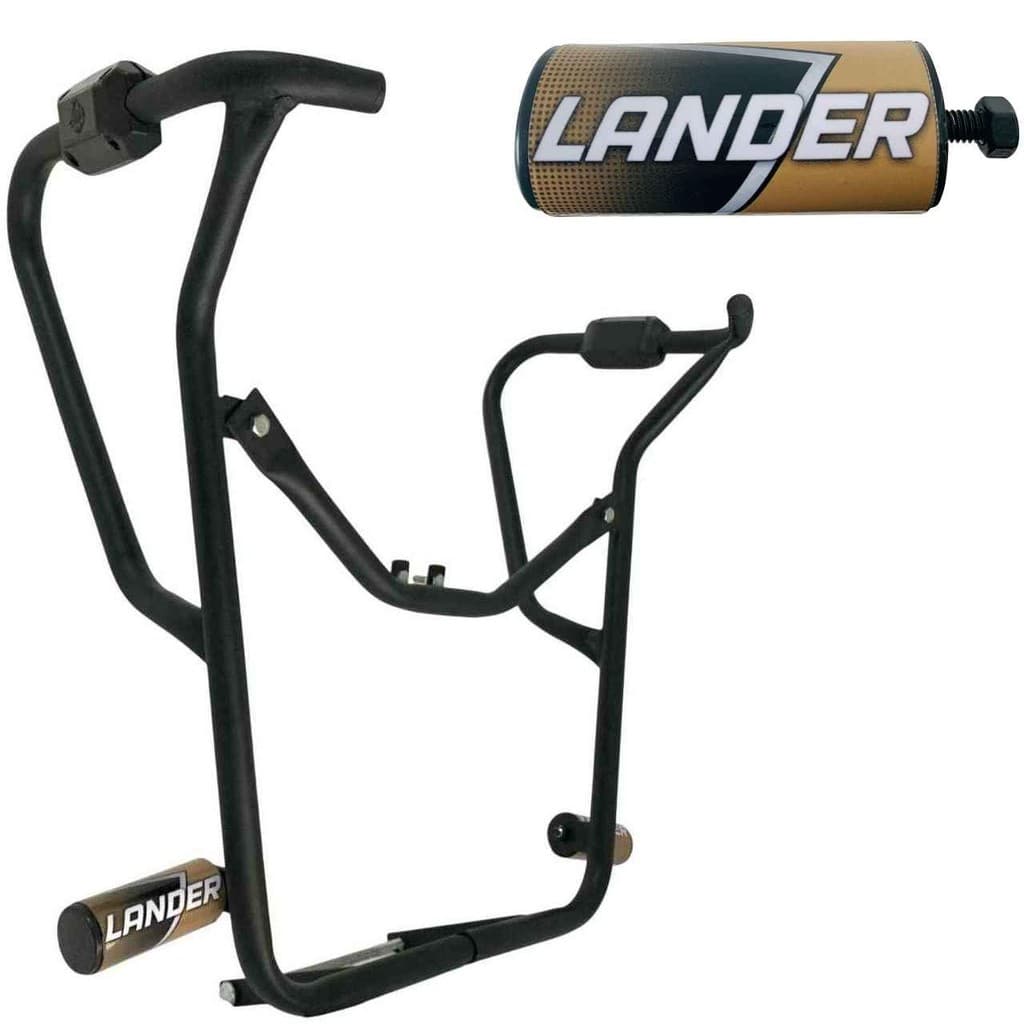 Lander 250 Modelo 2021 Protetor Carenagem Motor Tanque Bege Mata Cachorro com Pedal Slider Moto