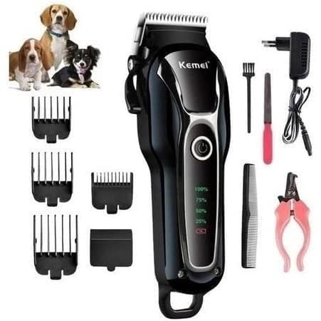 Maquina De Tosa Cães E Gatos Pet Profissional Aparador De Pelos Pet Original Bivolt Kemei KM- 1991