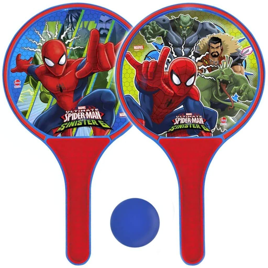 Kit 2 Raquetes Homem Aranha Frescobol Spider Man Marvel
