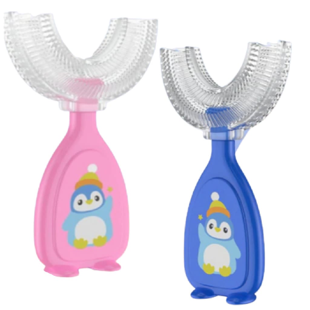 Escova de Dentes Higiene Bocal Infantil 360 Graus Crianca Flexivel