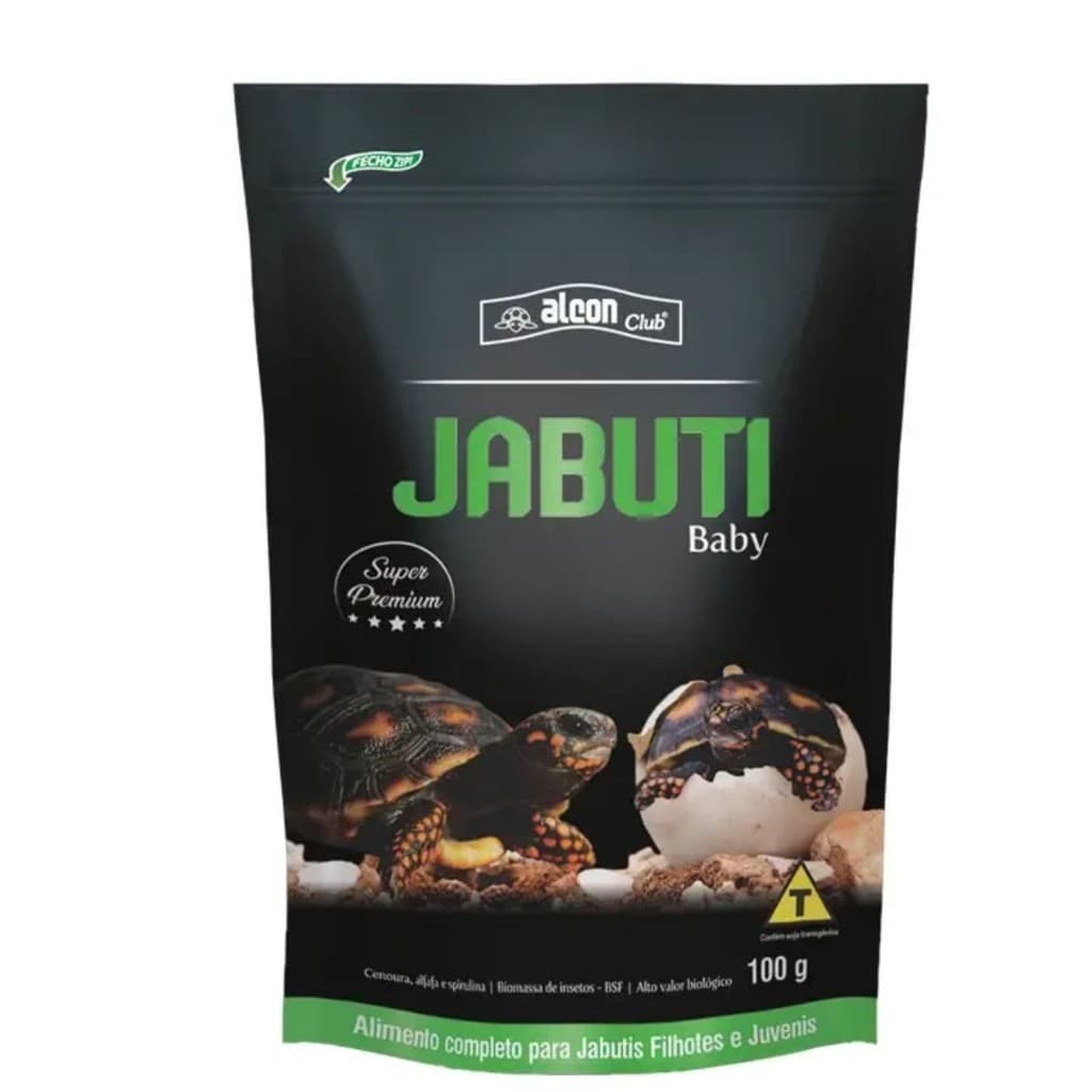 ALCON JABUTI BABY 100G Ração Super Premium Para Tartarugas Terrestres  Filhotes Nutritiva e Balanceada
