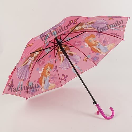 Guarda Chuva Automático Infantil Feminino Menina Princessa Cores Aleatoria