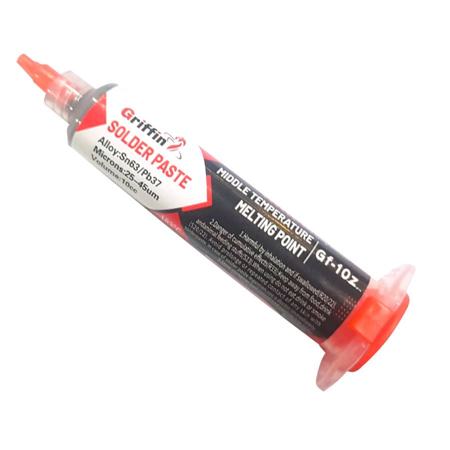 Solda Em Pasta Griffin Ponto Fusão 183°c Seringa 10cc 10.28.016