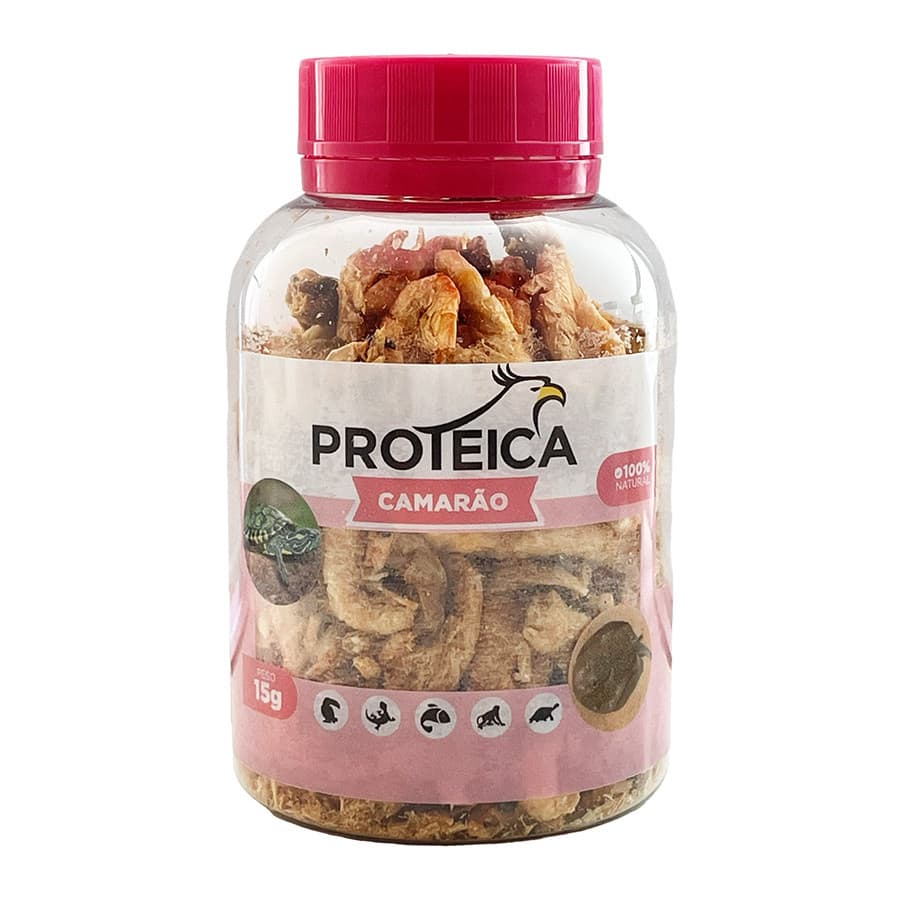 Camarão Seco Desidratado - Pote 15g - PROTEICA
